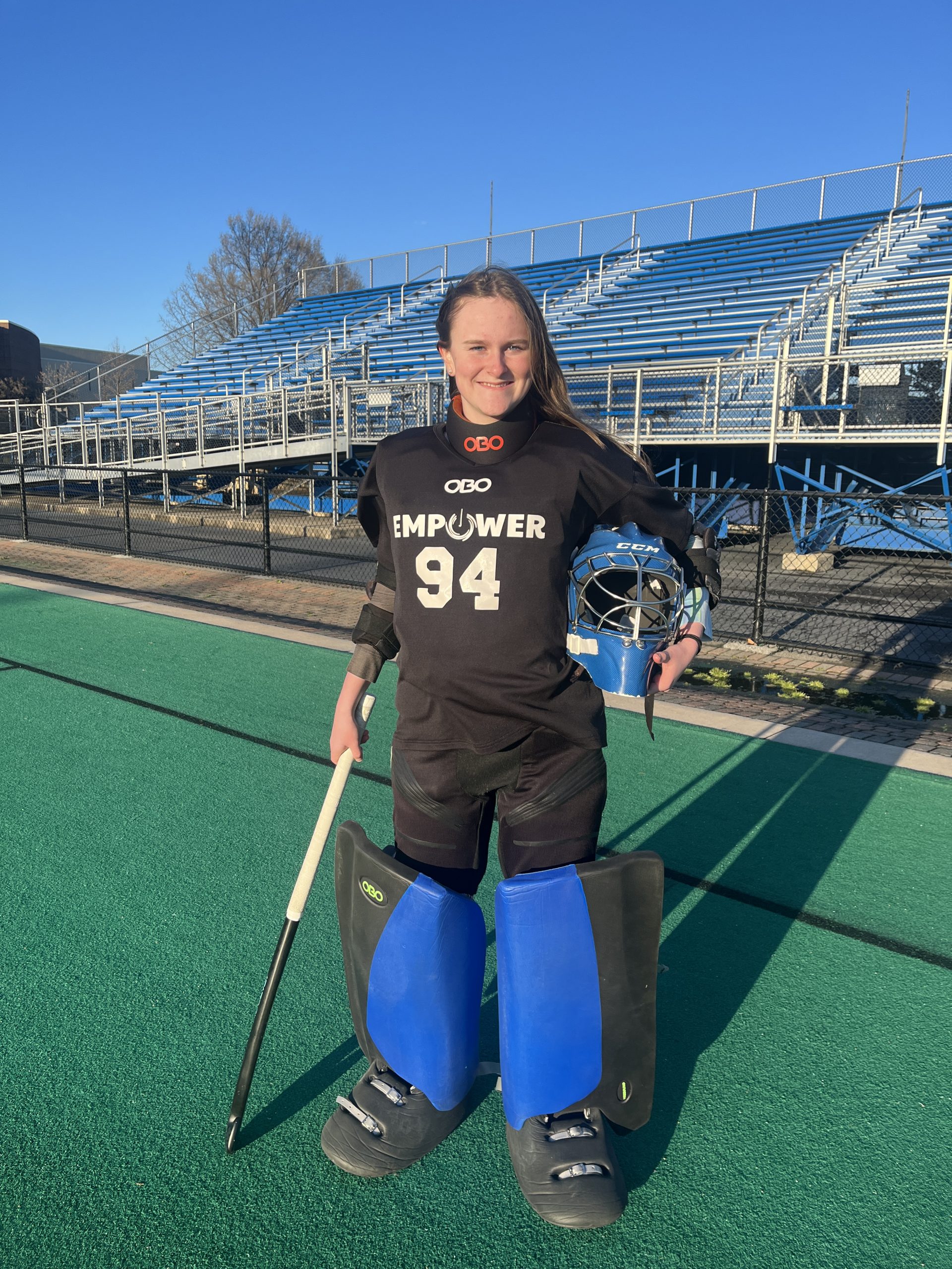 Nora O'Connell field hockey goalie number 94 empower field hockey
